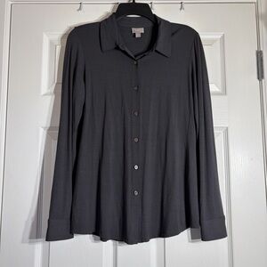 J. Jill Button Up Long Sleeve Shirt Small Soft Stretchy